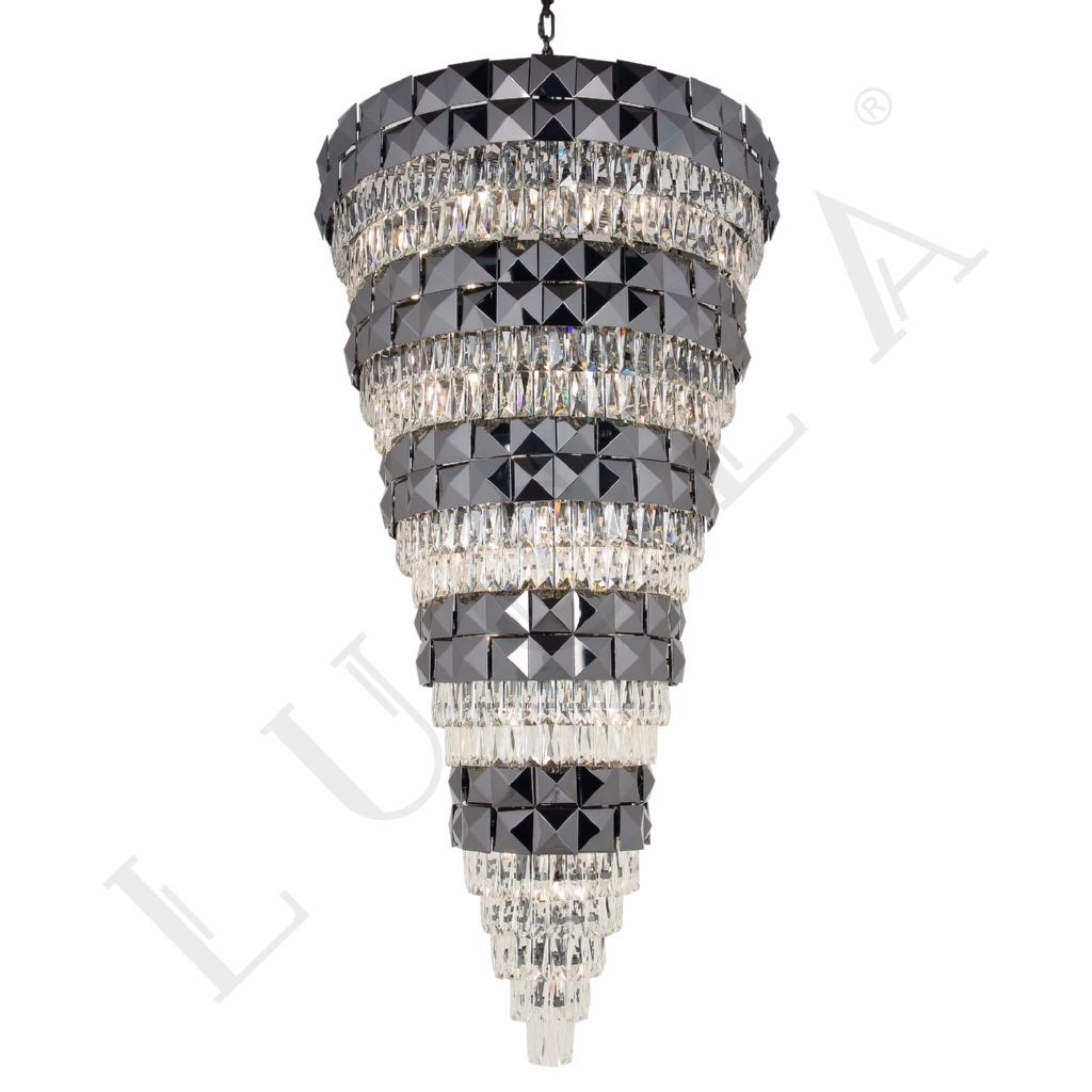LUKSANO Q90 5 KATLI KOBALT AVİZE 88XE14